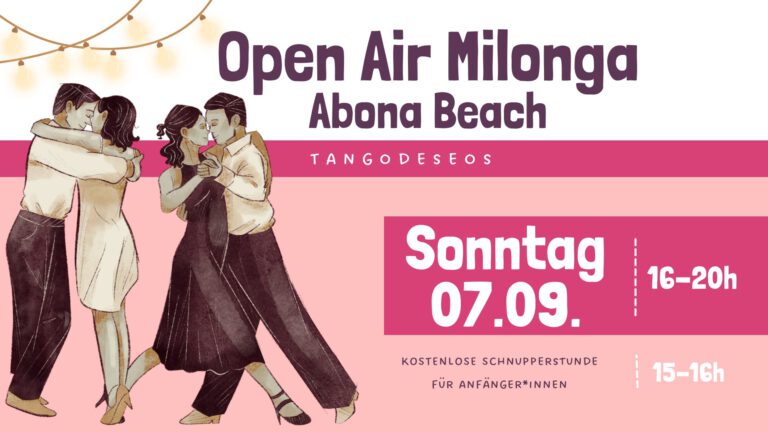 Mehr über den Artikel erfahren Open Air Milonga – Abona Beach – Neckargemünd