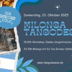 MILONGA Tangodeseos in der Chapel mit DJ Ina Greiner (Köln)