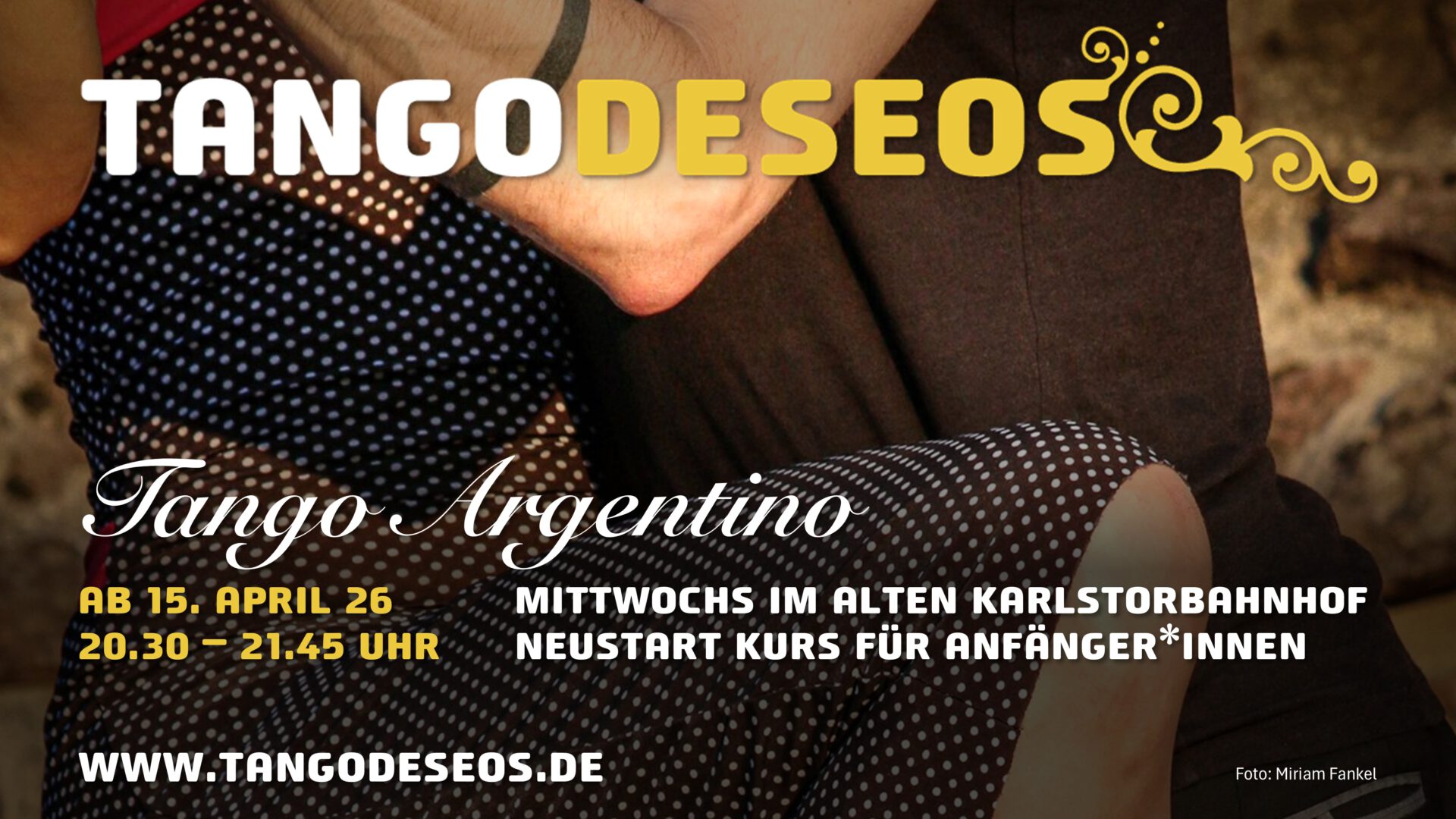 Sie betrachten gerade NEUSTART Tangokurs für Anfänger*innen am 15.04.26