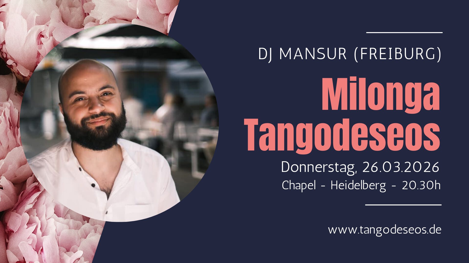 Milonga Tangodeseos mit DJ Mansur (Freiburg)