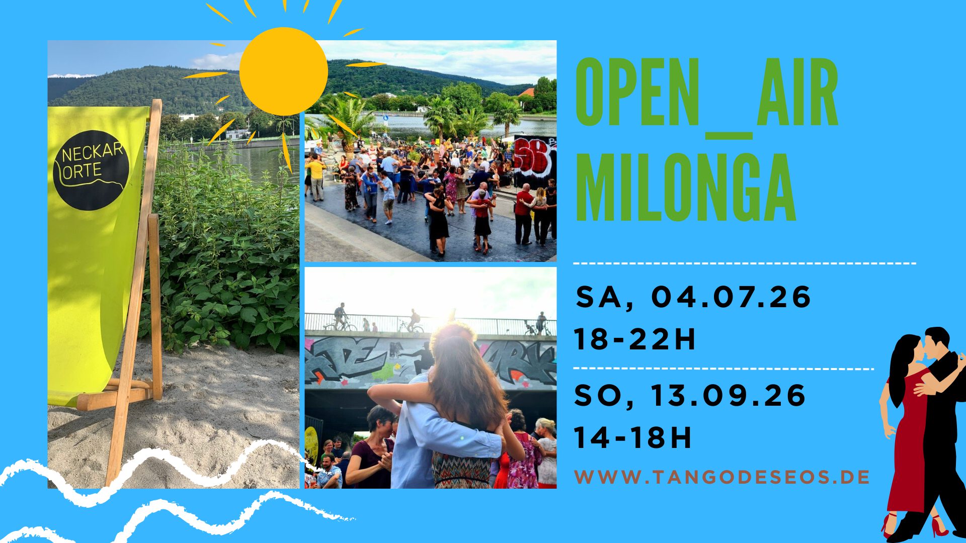 Open-Air Milonga an den Neckarorten