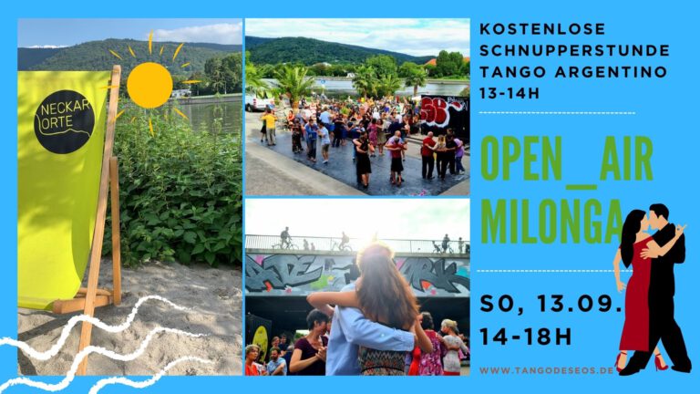 Mehr über den Artikel erfahren 13.09. Open-Air Milonga am Neckarufer mit DJane Ina Tangodeseos