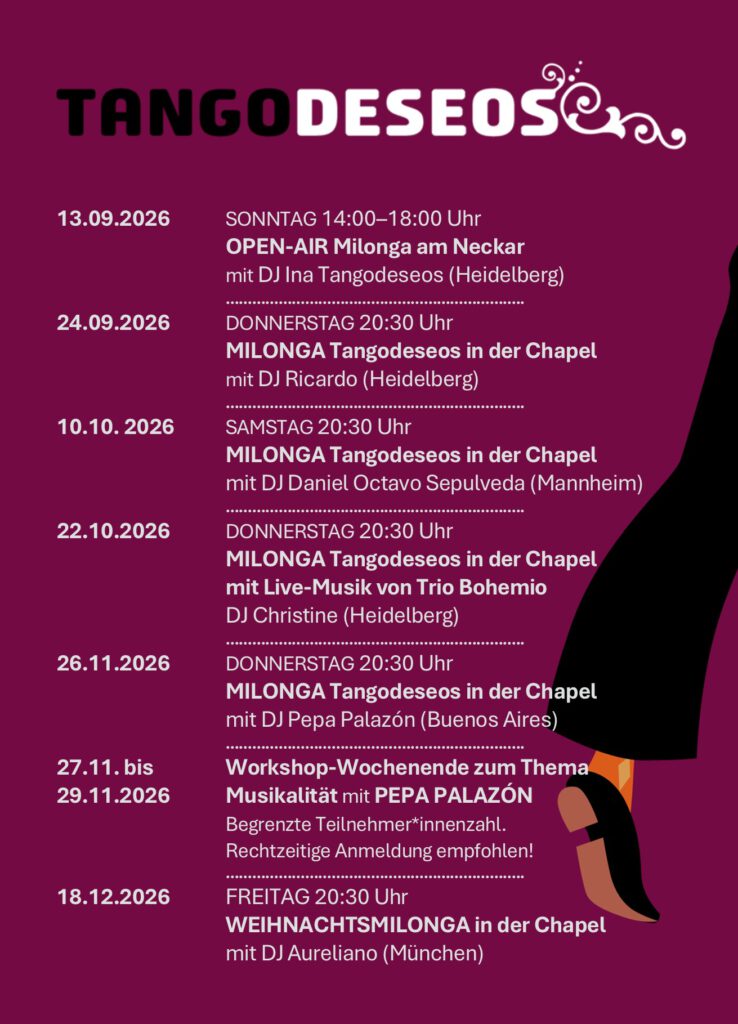 Postkarten 2026 Milonga 2-hinten